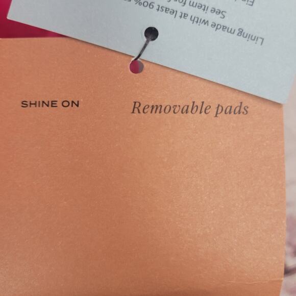 Women's Ruffle Flounce Tankini Top - Shade & Shore  Pink L: Adjustable Straps - Picture 9 of 9